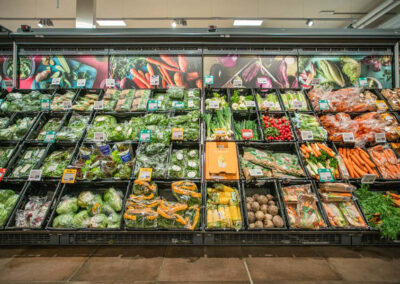 Gemüseregal, REWE Golly in Berlin